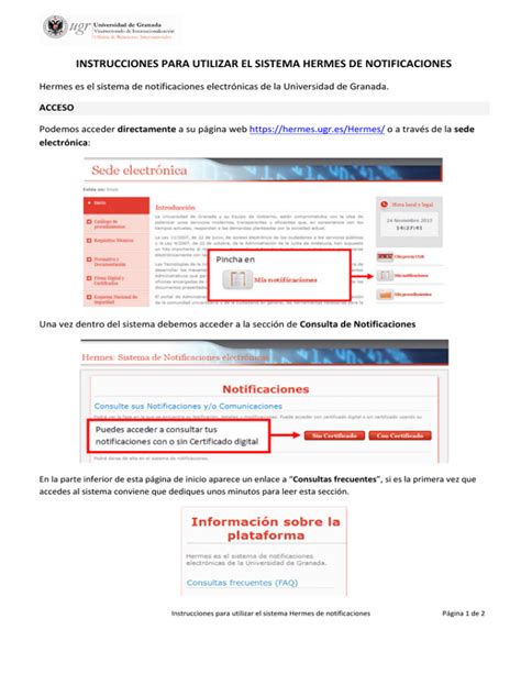 notificaciones hermes ugr
